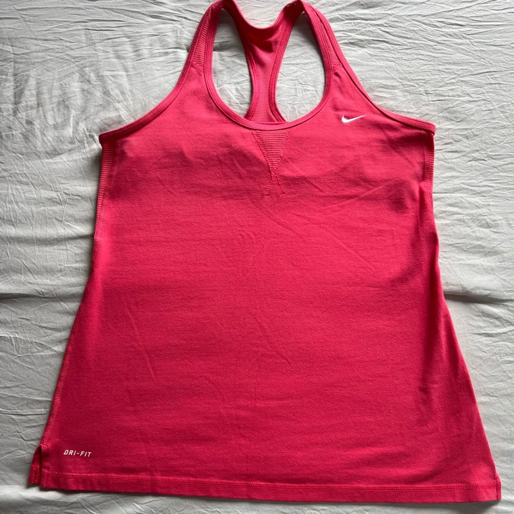 Nike Dri Fit Racerback Athletic Tank Top Built In Bra Womens Size‎ Large
